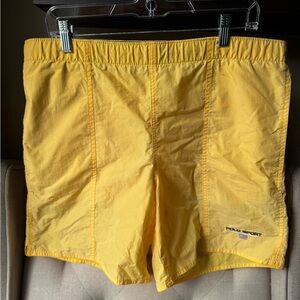 Vintage Polo Sport Ralph Lauren Men’s Yellow Swim Trunks Size Small